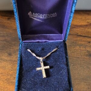 Montana Silversmiths Silver Cross Necklace